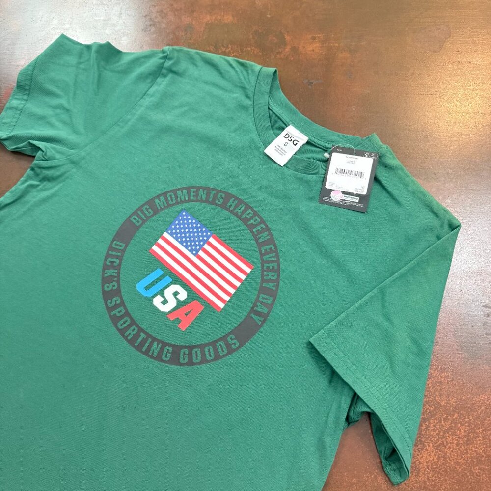 Men's Dick's Sporting Goods USA Olympic patriotic T-Shirt sportswear athletic S